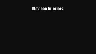 Mexican Interiors