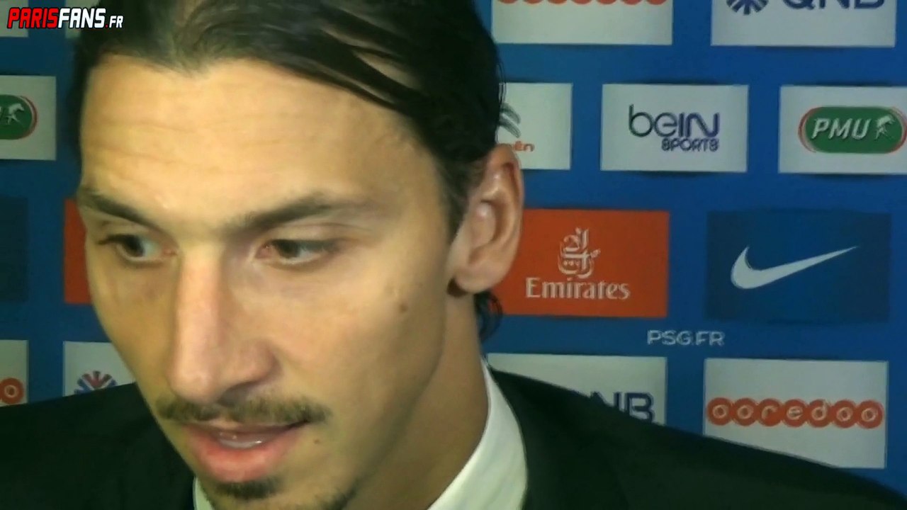 PSG-OM : Zlatan "I'm very happy for the supporters behind us"