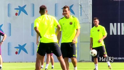 Neymar Jr Panna in Barcelona Training Session