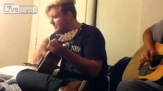 LiveLeak.com - Impressive performance Finn on vocals and guitar, great song, needs to be heard