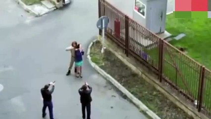 Soldier Rescues Woman Being 'Held At Gunpoint' But Doesn't Realise He's Walked Onto A Film Set
