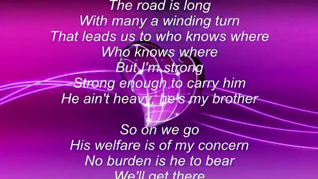Hollies – He Ain't Heavy, He's My Brother Song Lyrics