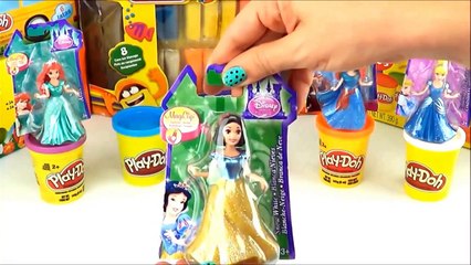 Disney Play doh princess Elsa, Anna, Rapunzel, Cinderella - NEW video of How to by supercool4kids