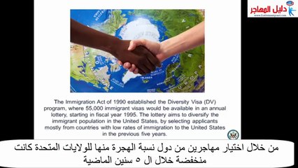 الهجرة العشوائية للولايات المتحدة الامريكية dv lottery