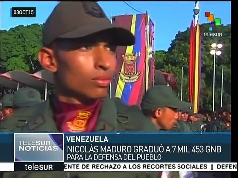 Maduro gradúa a 7 mil Guardias Nacionales Bolivarianos
