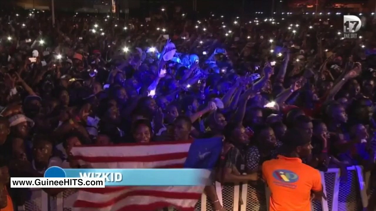 VIDÉO: WIZKID sur scène du concert "EBOLA Tous Ensemble Vers La Victoire" a conakry diffusez sur la chaine D17