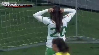 a goal you will not see it again swedish player score goal in her team.