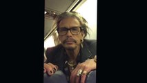 Thegramophone | Steven Tyler Aerosmith sings Happy Birthday to my daughter on Southwest Airlines