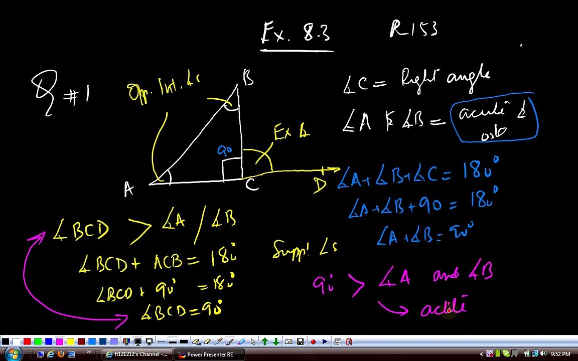 (G9 MTH AFO) Grade 9 Maths Unit 8, Exercise 8.3