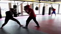 Ronda Rousey sparring training