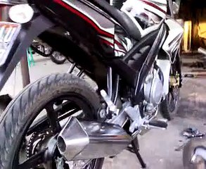 KNALPOT RACING YAMAHA VIXION, suara ngeblaaaar.........