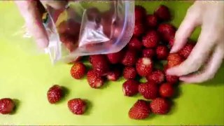 Cara Mudah dan Cepat membuat Es Krim Strawberry -  Quick Strawberry Ice Cream