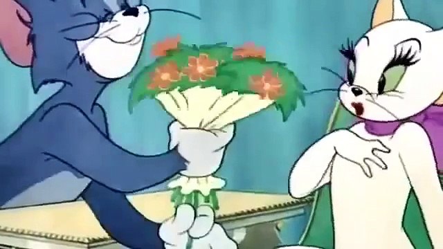 Tom and Jerry Cartoon fighting two cat with one girls