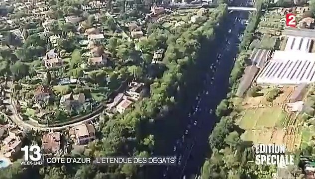 Intempéries sur la Côte d'Azur : l'étendue des dégâts vue d'hélicoptère