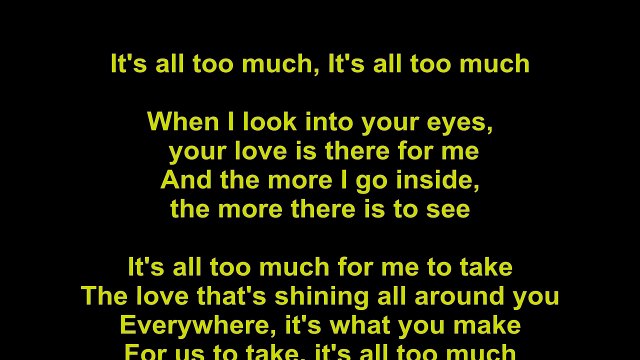 Beatles – It's All Too Much Lyrics
