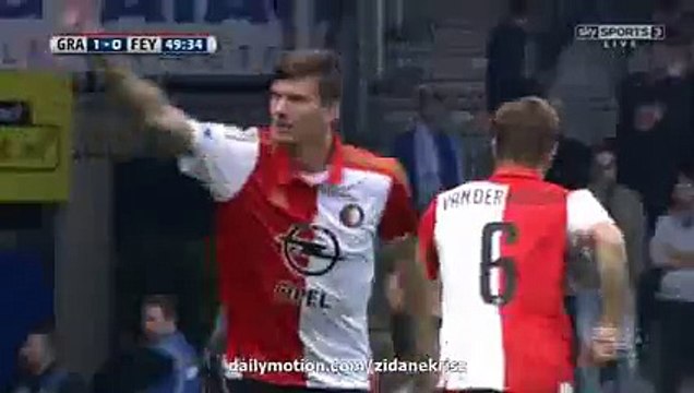De Graafschap vs Feyenoord 1-2. Michiel Kramer Goal. Eredivisie 4-10-2015