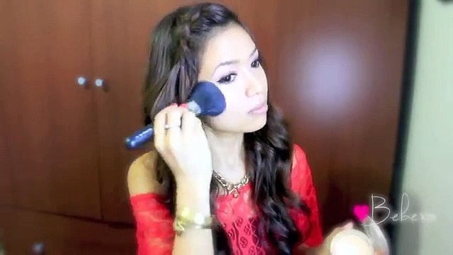 ♥ Braided Bangs and Voluminous Curls Hairstyle for Medium Long Hair Tutorial