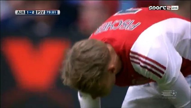 1-2 Gastón Pereiro Goal Holland Eredivisie - 04.10.2015, AFC Ajax 1-2 PSV Eindhoven