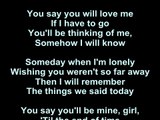 Beatles – Things We Said Today Lyrics