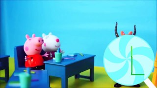 ABC Song for Children - Play Doh Peppa Pig Classroom - Baby Toddler Surprise