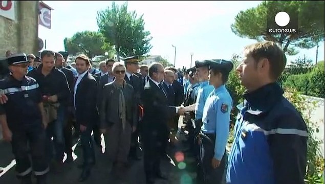 Hollande visita áreas atingidas pela intempérie