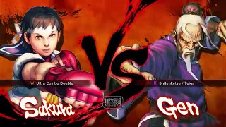 LET'S PLAY I ULTRA STREET FIGHTER IV I SAKURA HISTORY I SETH HIJO DE %$#!A