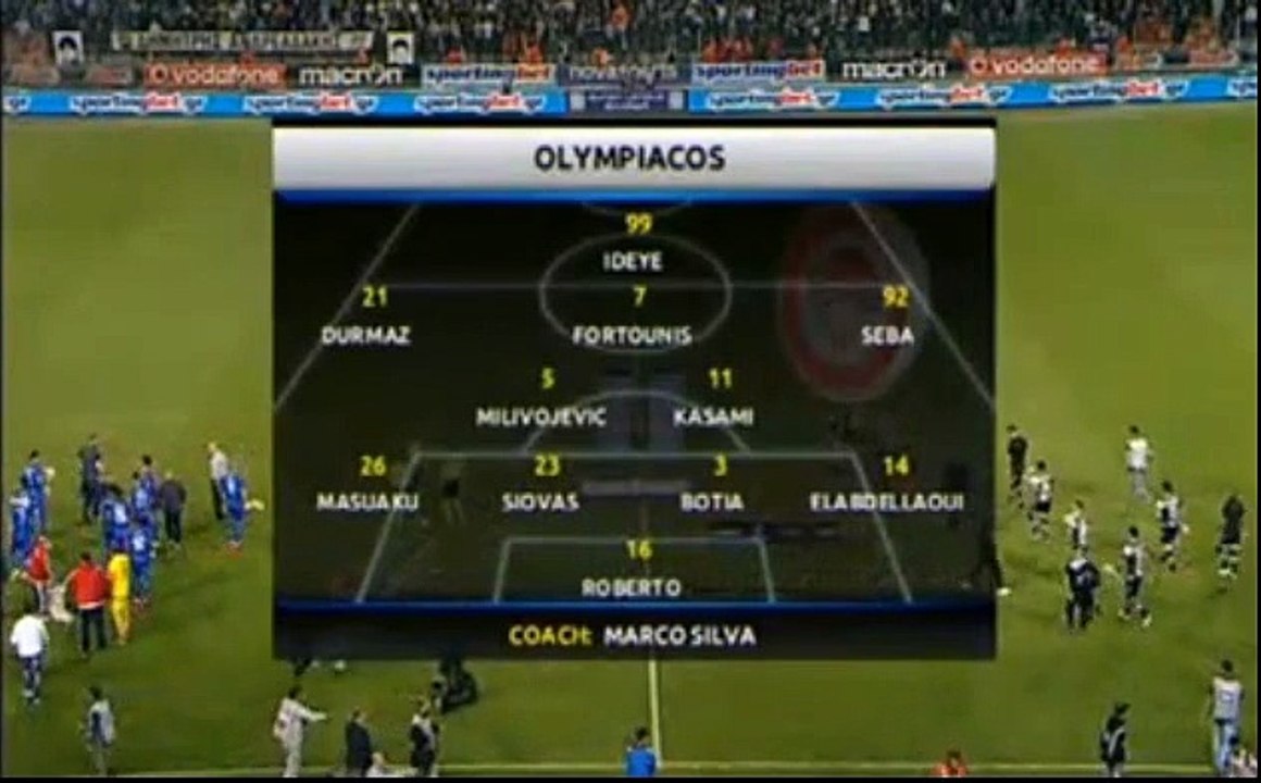 Στεφάνια παικτών του Ολυμπιακού στη Θύρα 4 ΠΑΟΚ-Ολυμπιακός