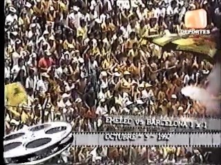 Emelec 1 x 1 Barcelona - (Resumen del partido 4 Octubre 1992)