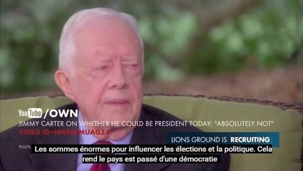 Jimmy Carter: « La démocratie c'est fini, " l'Amérique se transforme en oligarchie "