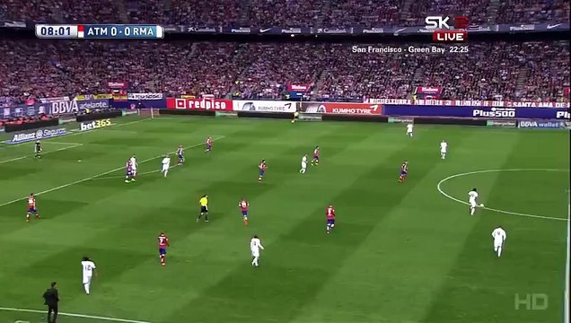 0-1 :Karim Benzema Header Goal HD- Atletico Madrid vs. Real Madrid 04.10.2015
