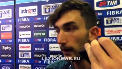 Cataldi in zona mista dopo Lazio-Frosinone (04102015)