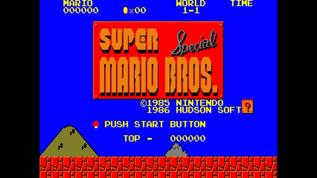 スーパーマリオブラザーズ スペシャル [PC88]エンディング