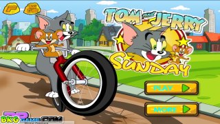 Tom And Jerry Sunday Bike Racing Gameplay Episode - Best Kid Games