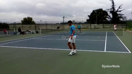 Novak Djokovic UNREAL SHOT - Belgrade 2015