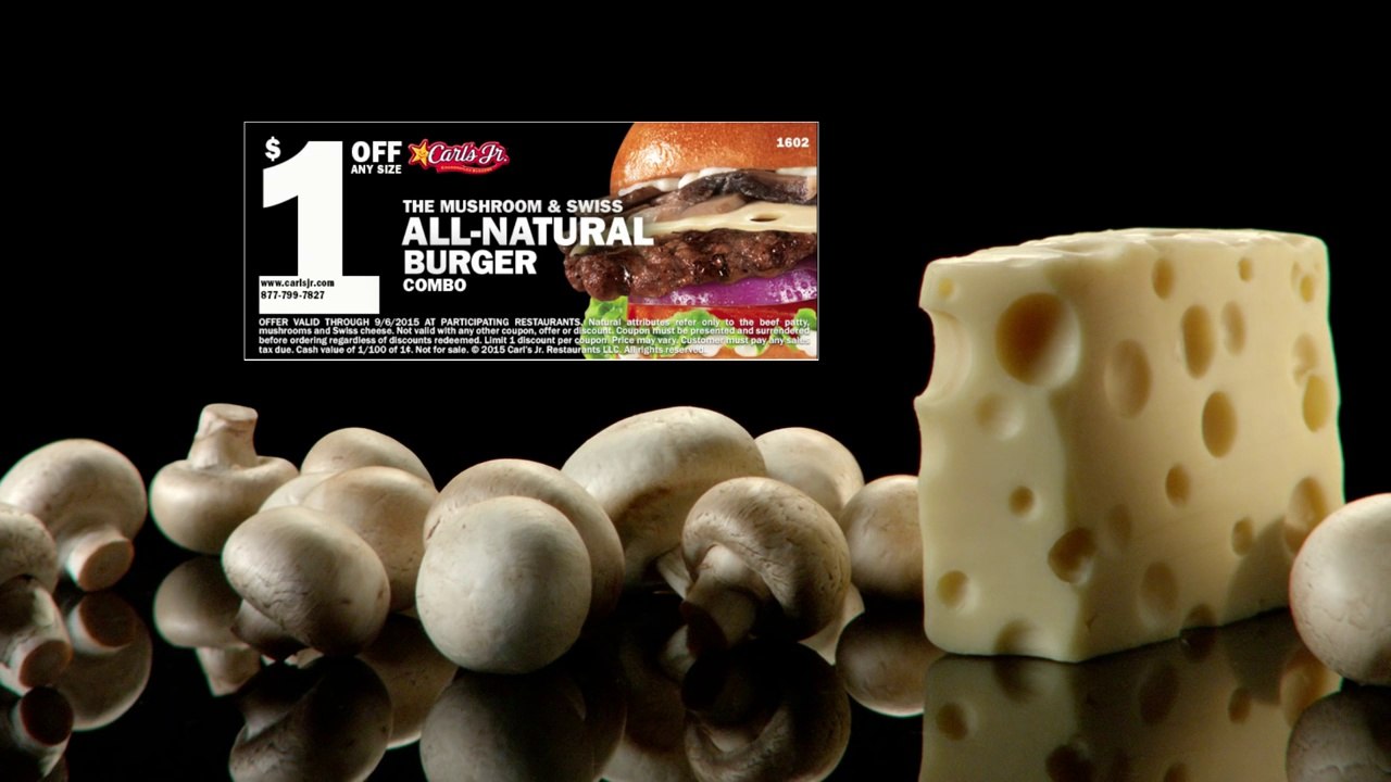 Mushroom and Swiss All-Natural Burger