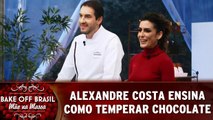 Alexandre Costa ensina como temperar o chocolate