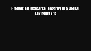 AudioBook Promoting Research Integrity in a Global Environment Free