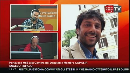 Descargar video: Un Giorno Speciale - Angelo Tofalo (Portavoce M5S alla Camera dei Deputati e Membro COPASIR) - 06 ottobre 2015