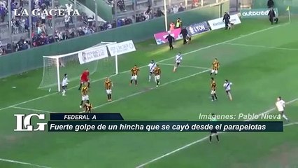 An Argentine withstand falling 8 meter outdoor game