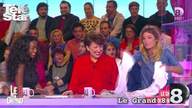 Le grand 8 - Caroline Ithurbide montre ses seins (ou presque) - Mardi 6 octobre 2015.mp4