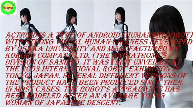 Top 10 Most Advanced Robots Humanoids 2014