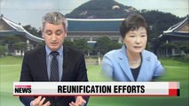 President Park says reunification is one way to contribute to world peace