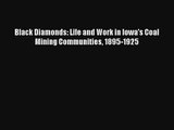 Black Diamonds: Life and Work in Iowa's Coal Mining Communities 1895-1925 Free Download Book