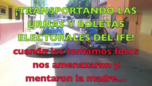Denuncian a IFETEL Camioneta del PRI con Urnas y Boletas del IFE