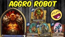 Robot Aggro Warrior |Hearthstone| ¡el mazo perfecto :D! (Gameplay español)