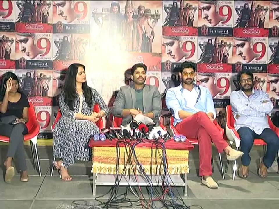 Rudramadevi Press Meet by Allu Arjun Rana Anushka Gunasekhar