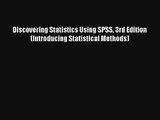 AudioBook Discovering Statistics Using SPSS 3rd Edition (Introducing Statistical Methods) Free