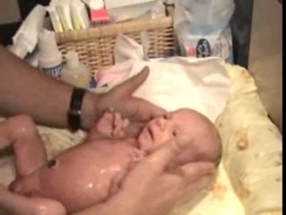 Le bain par Papa