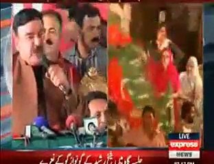 Superb Bombastic Speech of Sheikh Rasheed in NA 122 Lahore