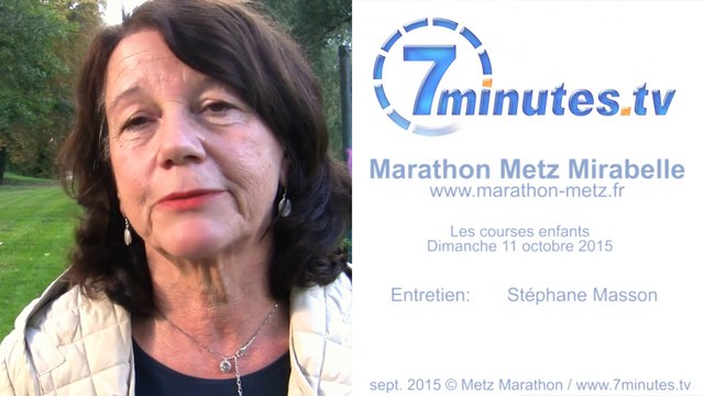 Courses Enfants Marathon Metz Mirabelle - Edith Didier interview